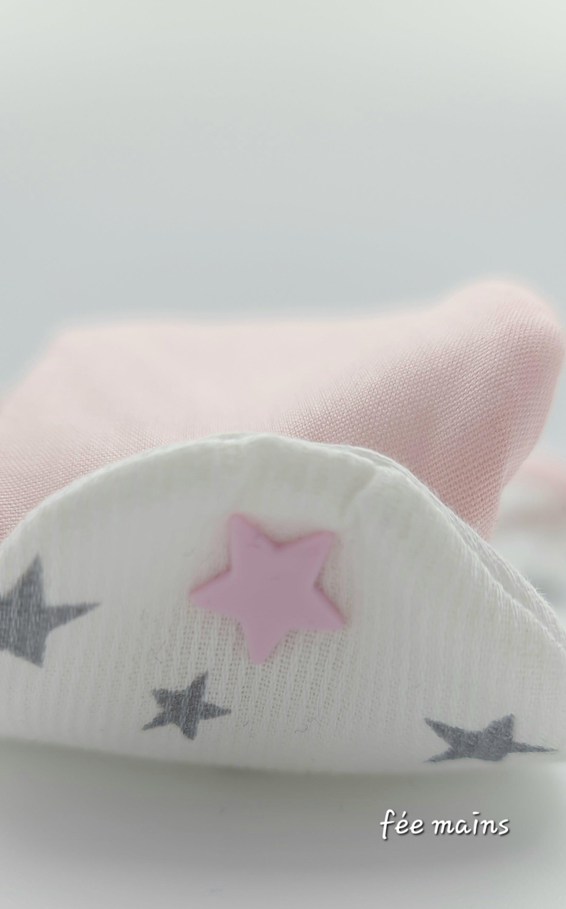 Gigoteuse artisanale française bébé 0-6 mois avec étoile et chouette