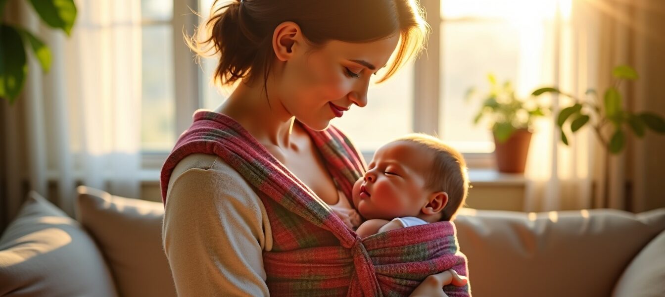 Les avantages surprenants du portage en écharpe pour le bien-être du bébé et des parents