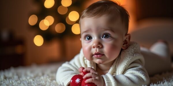 Idées de cadeaux enchantés pour stimuler l’éveil de bébé lors de son tout premier Noël