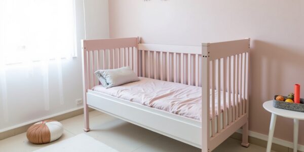 ULLENBOOM Gris Rose : Craquez pour ce tour de lit élégant et doux pour votre bébé