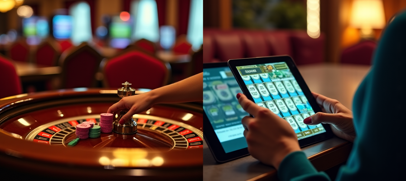 Casinos physiques contre casinos en ligne : accessibilité, coûts et expérience